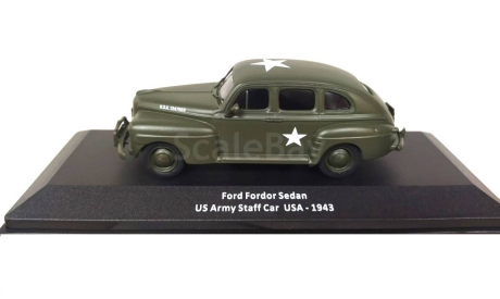 Модель FORD FORDOR SEDAN US STAFF CAR 1943 1:43 DEA/POLAND, масштабная модель, DeAgostini (военная серия), scale43