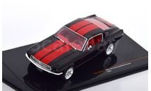 Модель Ford Mustang Fastback Custom 1967 black/red 1:43 IXO/CLC, масштабная модель, IXO Road (серии MOC, CLC), scale43