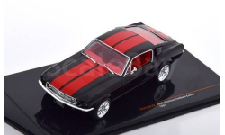 Модель Ford Mustang Fastback Custom 1967 black/red 1:43 IXO/CLC