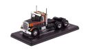 Модель Freightliner FLC 120 64 T сед. тягач (1977) черный с красным 1:43 IXO, масштабная модель, GMC, 1/43
