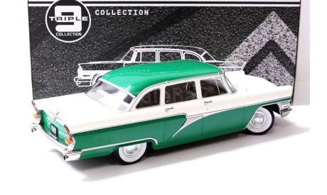 Модель ГАЗ-13’ЧАЙКА’/GAZ-13 Seagull green/white 1959 1:18, масштабная модель, TRIPLE 9, scale43