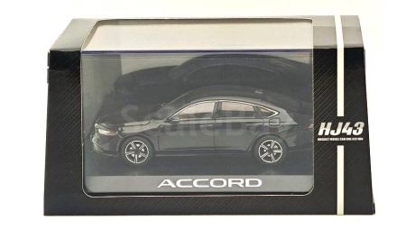 Модель Honda Accord e:HEV (Pearl Black) 2022 1:43 HOBBY JAPAN, масштабная модель, scale43