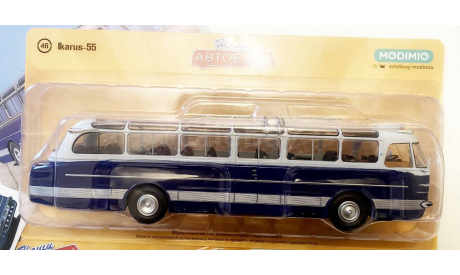 Модель IKARUS/Икарус-55 1:43 MODIMIO/Наши Автобусы №46, масштабная модель, scale43