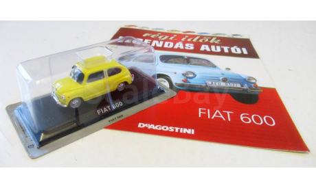 Модель автомобиль FIAT 600 1/43 DeA Hungary, масштабная модель, DeAgostini, scale43