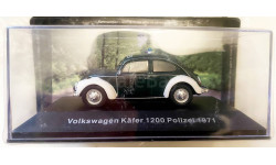 Модель VOLKSWAGEN KAFER (BOGAR) 1200 POLIZEI (1971) 1/43 Hungary/Volkswagen hivatalos modellgyűjtemény - DeA
