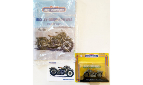 Модель Harley-Davidson WLA-42 (USA) 1:24 MODIMIO/Наши мотоциклы, масштабная модель мотоцикла, scale24