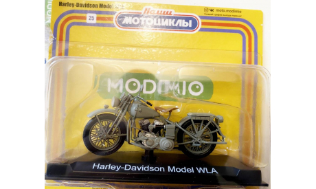 Модель Harley-Davidson WLA-42 (USA) 1:24 MODIMIO/Наши мотоциклы, масштабная модель мотоцикла, scale24