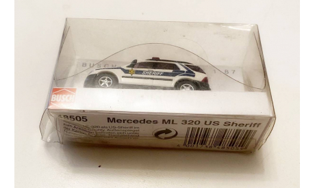 Модель MERCEDES-BENZ ML 320 US SHERIFF 1/87 BUSCH AUTOMODELLE, масштабная модель, scale87