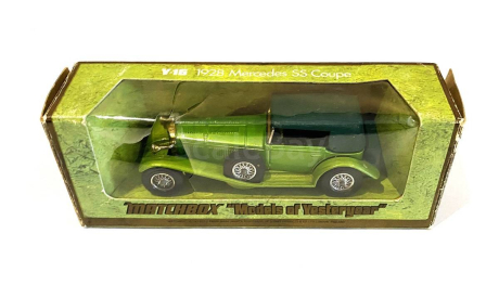 Модель MERCEDES-BENZ SS COUPE 1928 1:43 Matchbox (Made in England) 1972, масштабная модель, scale43