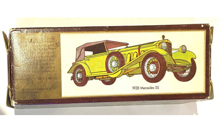 Модель MERCEDES-BENZ SS COUPE 1928 1:43 Matchbox (Made in England) 1972, масштабная модель, scale43