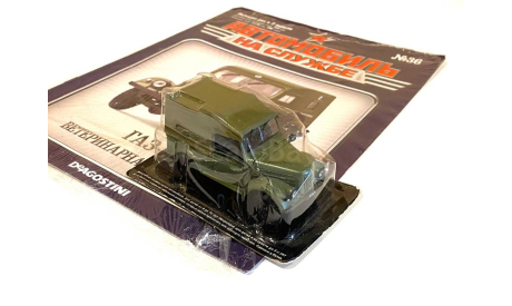 Модель ГАЗ-69 ’ВЕТЕРИНАРНАЯ ПОМОЩЬ’ 1:43 DEA/АВТОМОБИЛЬ НА СЛУЖБЕ, масштабная модель, scale43
