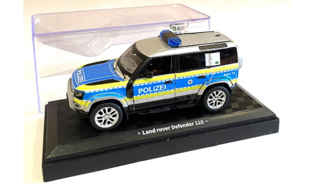 Модель LAND ROVER DEFENDER 110 BundesPolizei (2022) 1:43 CUSTOM, масштабная модель, DeAgostini, scale43