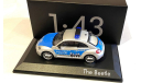 Модель Volkswagen Beetle Bundes Polizei (2012) 1:43 CUSTOM, масштабная модель, DeAgostini, scale43