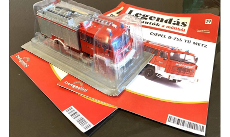 Модель CSEPEL (ЧЕПЕЛЬ) D-755 TU METZ пожарный 1:43 Deagostini/HUNGARY, масштабная модель, scale43, Mercedes-Benz