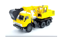 Модель Kamaz 5511 EO-3532 Markolo/Экскаватор 1:43 DEA/HUNGARY, масштабная модель, DEAGOSTINI, scale43, КамАЗ