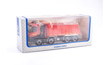 Модель самосвал КАМАЗ/KAMAZ-65951 красный 1:43 ПАО ’КАМАЗ’/SSM, масштабная модель, scale43