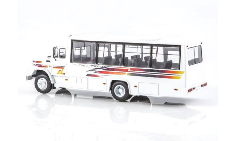 Модель Курганский автобус 422910 белый 1:43 Modelpro, масштабная модель, scale43, КАвЗ