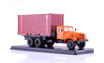 Модель КРАЗ-257Б1 контейнер оранжевый 1:43 SSM, масштабная модель, 1/43