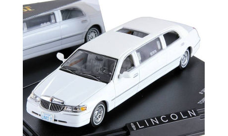 Модель Lincoln TownCar Limousine 2000 white 1:43 Vitesse, масштабная модель, scale43