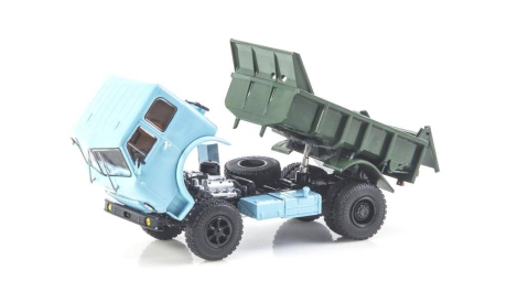 Модель МАЗ-503Б самосвал голубой 1:43 SSM, масштабная модель, scale43