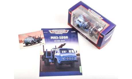 Модель МАЗ-509А лесовоз 1:43 MODIMIO/Легендарные грузовики СССР, масштабная модель, scale43