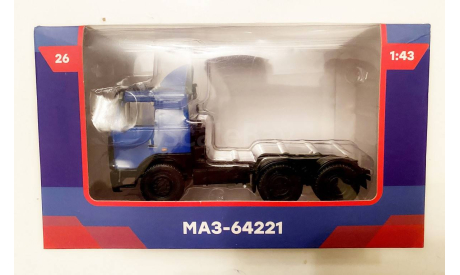Модель сед. тягач МАЗ-6422 1/43 MODIMIO, масштабная модель, DeAgostini, scale43