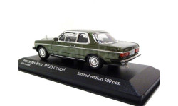 Модель Mercedes-Benz 230CE (W123) Coupe 1982 dark green met. 1/43 MINICHAMPS