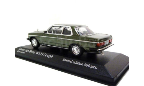 Модель Mercedes-Benz 230CE (W123) Coupe 1982 dark green met. 1/43 MINICHAMPS, масштабная модель, scale43