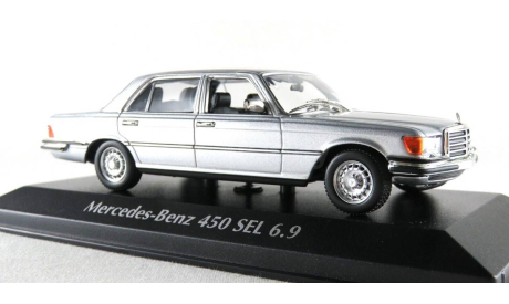 Модель Mercedes-Benz 450 SEL 6.9 (W116) 1976 silver 1:43 MINICHAMPS, масштабная модель, scale43