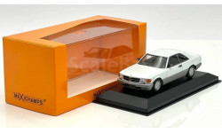 Модель MERCEDES-BENZ 560 SEC (C123) COUPE 1986 white 1:43 MINICHAMPS