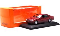 Модель Mercedes-Benz 600 SEC (C140) 1992 red met. 1:43 MINICHAMPS, масштабная модель, scale43