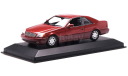 Модель Mercedes-Benz 600 SEC (C140) 1992 red met. 1:43 MINICHAMPS, масштабная модель, scale43