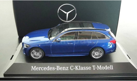 Модель Mercedes-Benz C-Class Estate AMG S206 (2021) spectral blue 1:43 HERPA, масштабная модель, scale43