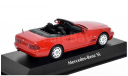 Модель Mercedes-Benz SL-class 1999 OPEN red/красный 1:43 MINICHAMPS, масштабная модель, scale43