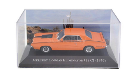 Модель MERCURY COUGAR ELIMINATOR 428 (1970) orange 1:43 PCT/DEAGOSTINI, масштабная модель, scale43