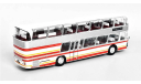 Модель автобус Neoplan NH 22L Skyliner (1983) silver/red 1/43 IXO/BUS033LQ, масштабная модель, Volkswagen, scale43