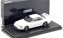 Модель Nissan Skyline GT-R (R32) 1989 г. white/белый 1:43 EBBRO, масштабная модель, scale43