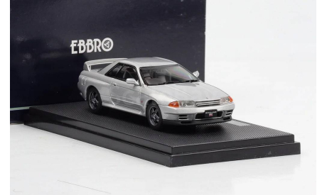 Модель Nissan Skyline GT-R (R32) Coupe 1989 silver 1:43 EBBRO, масштабная модель, scale43