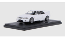 Модель Nissan Skyline GT-R (R33) VSpec 1995 белый 1/43 EBBRO, масштабная модель, scale43