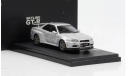 Модель Nissan Skyline GT-R R34 Vspec II silver 1:43 EBBRO, масштабная модель, scale43