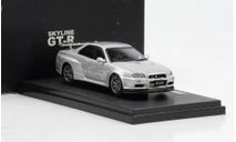 Модель Nissan Skyline GT-R R34 Vspec II silver 1:43 EBBRO, масштабная модель, scale43