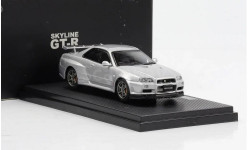 Модель Nissan Skyline GT-R R34 Vspec II silver 1:43 EBBRO