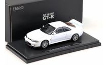 Модель Nissan Skyline GT-R (R33) VSpec 1995 белый 1/43 EBBRO, масштабная модель, scale43