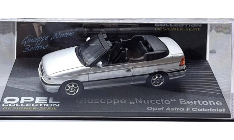 Модель OPEL ASTRA F BERTONE CABRIOLET OPEN (2001) silver 1:43, масштабная модель, scale43
