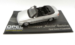 Модель OPEL ASTRA F BERTONE CABRIOLET OPEN (2001) silver 1:43