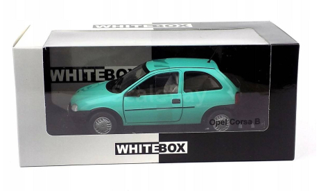 Модель OPEL CORSA B 1993 TURQUOISE 1:24 WhiteBoх, масштабная модель, WHITEBOX, 1/24