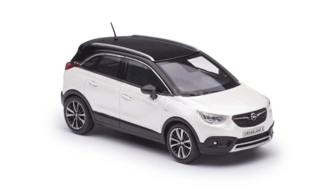 Модель Opel Crossland X 2018 белый с черным 1:43 i-SCALE, масштабная модель, scale43