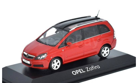 Модель Opel Zafira B 2005 red/красный 1:43 Minichamps, масштабная модель, scale43