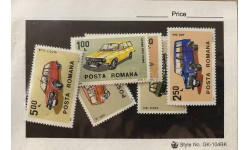 Марки POSTA ROMANIA Automobiles,DACIA,ARO,OLTCIT Club (1983) 6 шт..