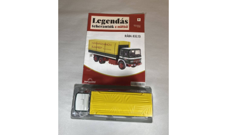 Модель RABA 832.13 бортовой с тентом LEGENDAS TEHERSUTOK A MULTBOL 1/43 DEA, масштабная модель, Volvo, DEAGOSTINI, scale43